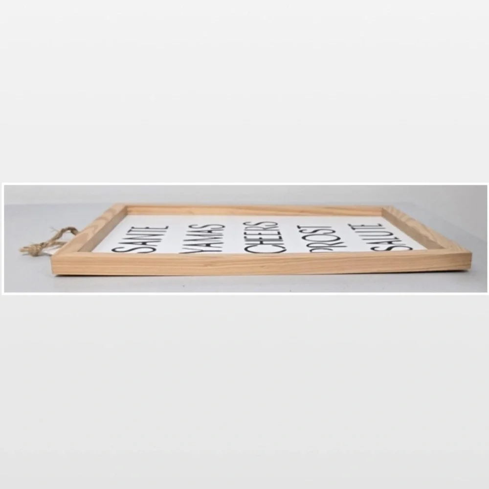 New Room & Retreat Cheers Wood Word Art Sign Wall Décor Bar Wine Theme